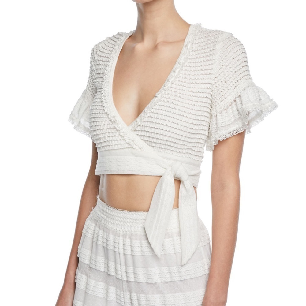 Jonathan Simkhai Wrap Crop Top! NWT - Picture 2 of 12